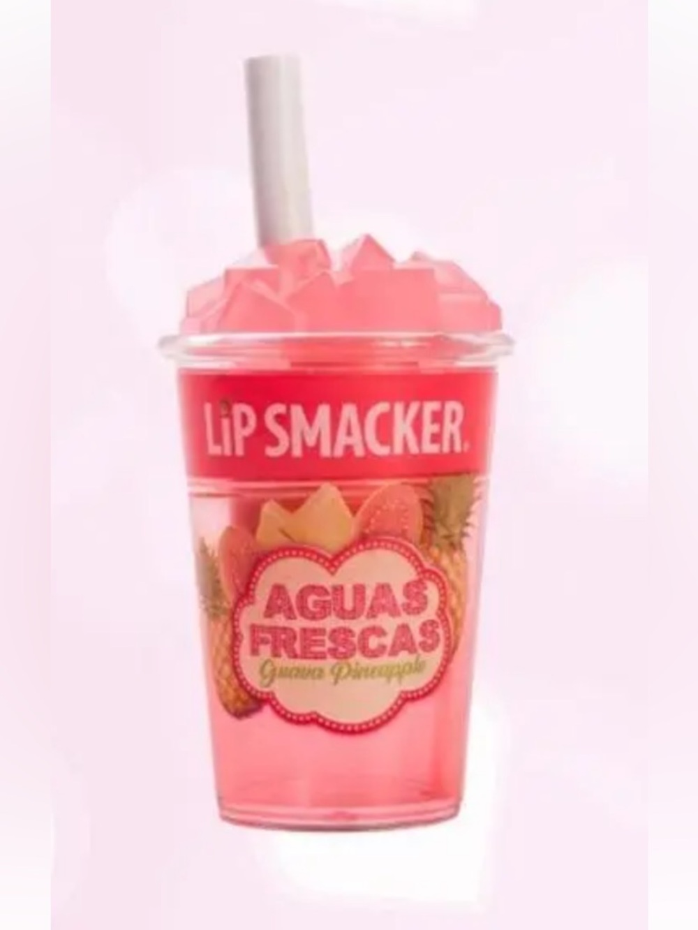 Lip Smackers Agua Frescas Guava Pineapple Lip Balm Cup - Pink, NWT
